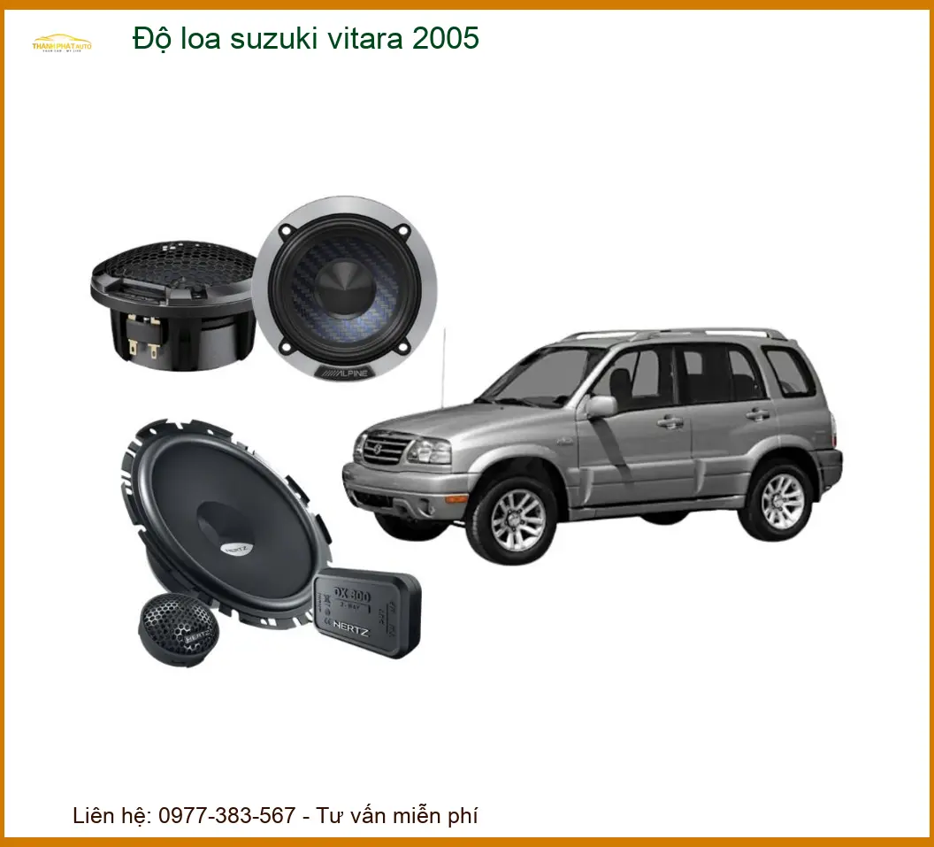 Dịch Vụ Độ Loa Suzuki Vitara 2005 - Trung Tâm Nâng Cấp Chính Hãng TPHCM