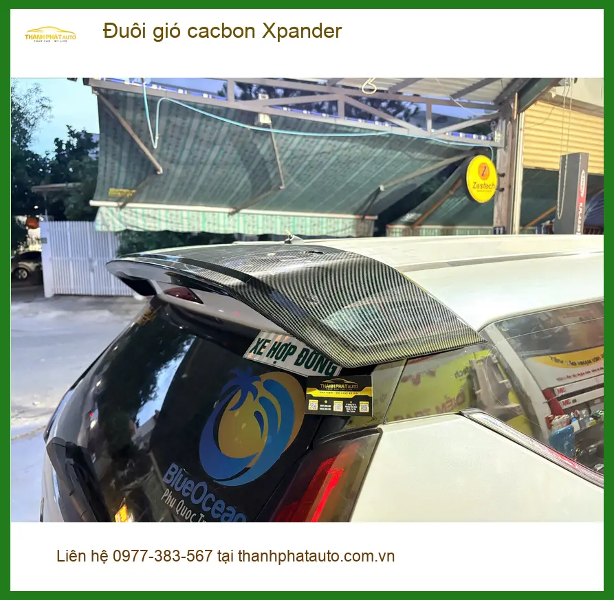 Anh Huy lắp đuôi gió cacbon Xpander tại Quận 3 để xe thêm mạnh mẽ và cá tính ảnh thực tế 2