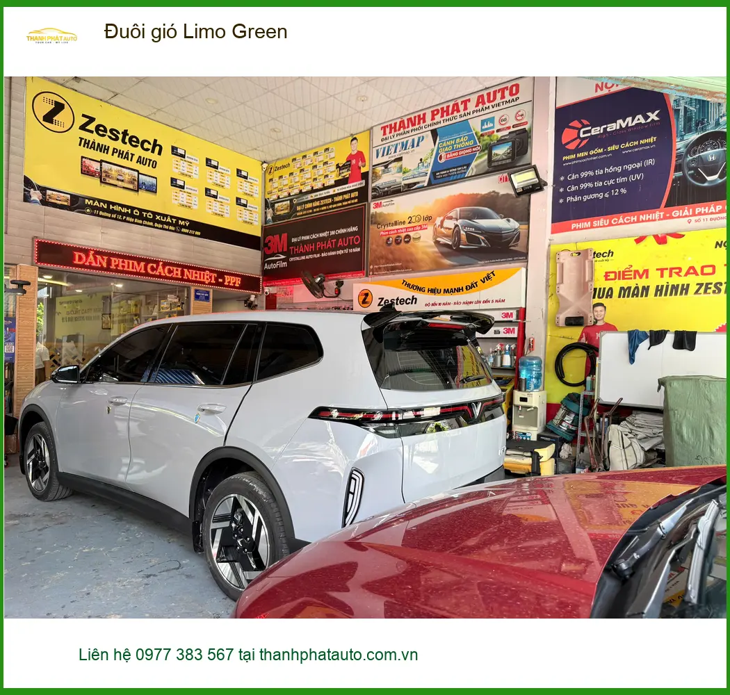 Anh Minh Mazda CX-5 lắp Đuôi gió Limo Green tại Cần Giờ tăng ổn định đường biển ảnh thực tế 2