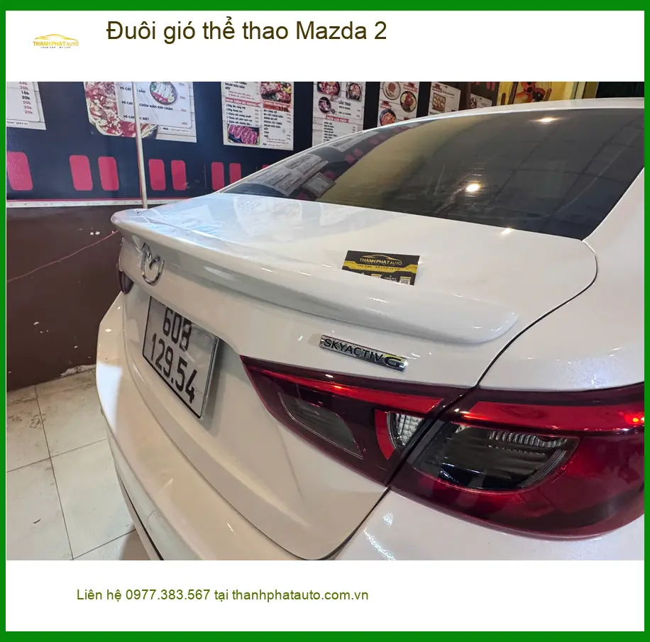 Anh Khang lắp đuôi gió thể thao Mazda 2 Quận 2 để tăng vẻ cá tính và mạnh mẽ ảnh thực tế 5