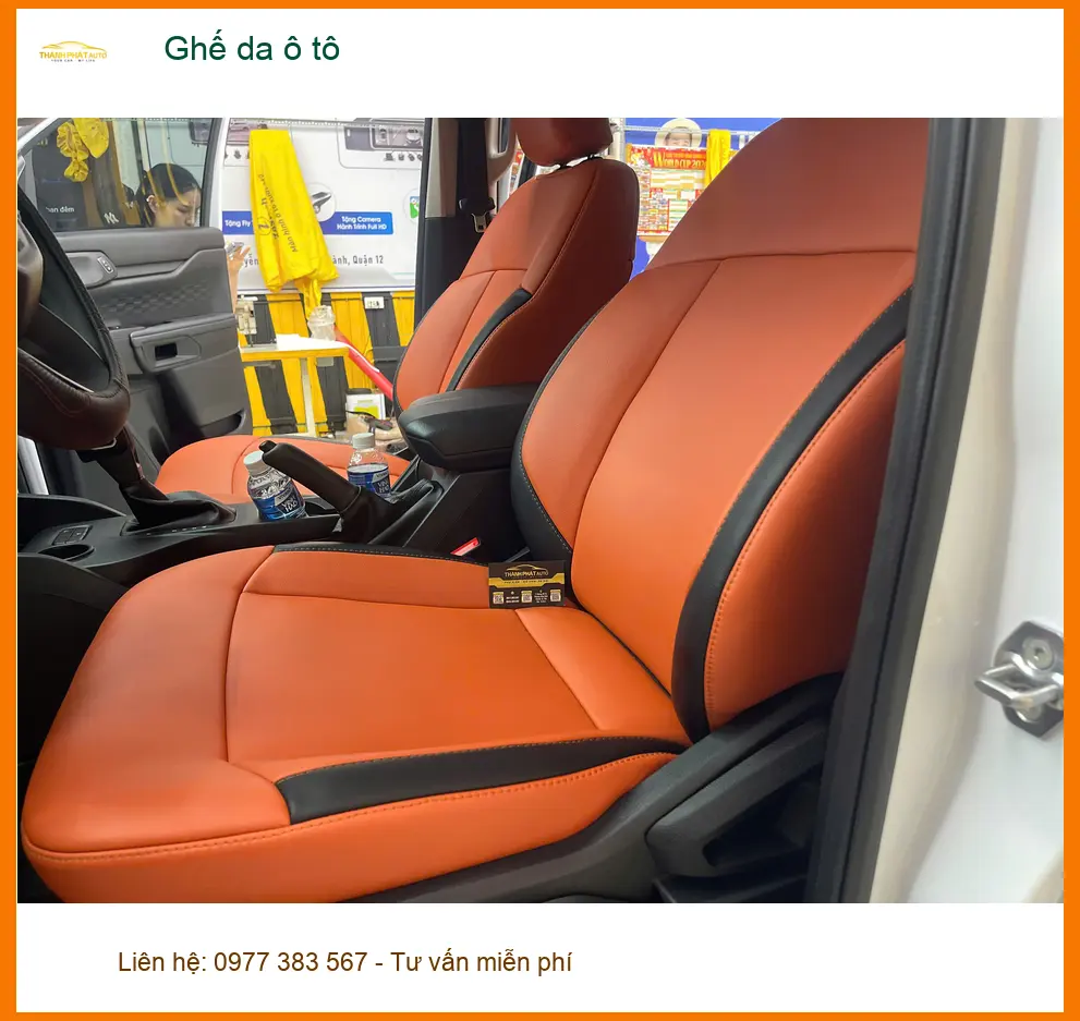 Anh Khải bọc Ghế da ô tô Hyundai Accent tại Quận Tân Bình để nâng cấp nội thất ảnh thực tế 2