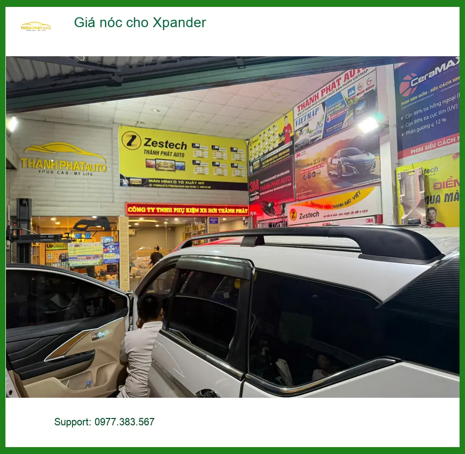 Anh Tấn lắp Giá nóc cho Xpander tại Quận Tân Bình chuẩn bị về quê ảnh thực tế 2