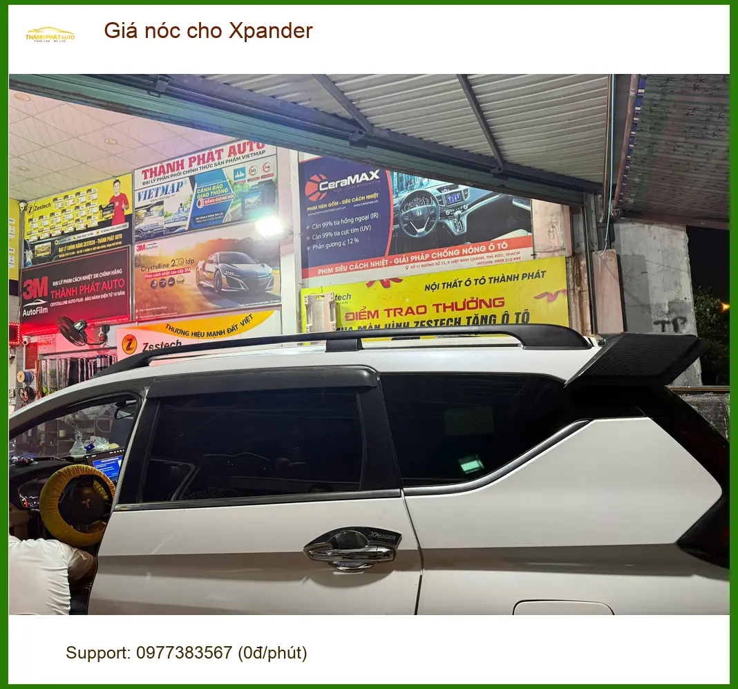 Chú Minh lắp giá nóc cho Mitsubishi Xpander để chở thêm đồ khi về quê tại Bình Chánh ảnh thực tế 2