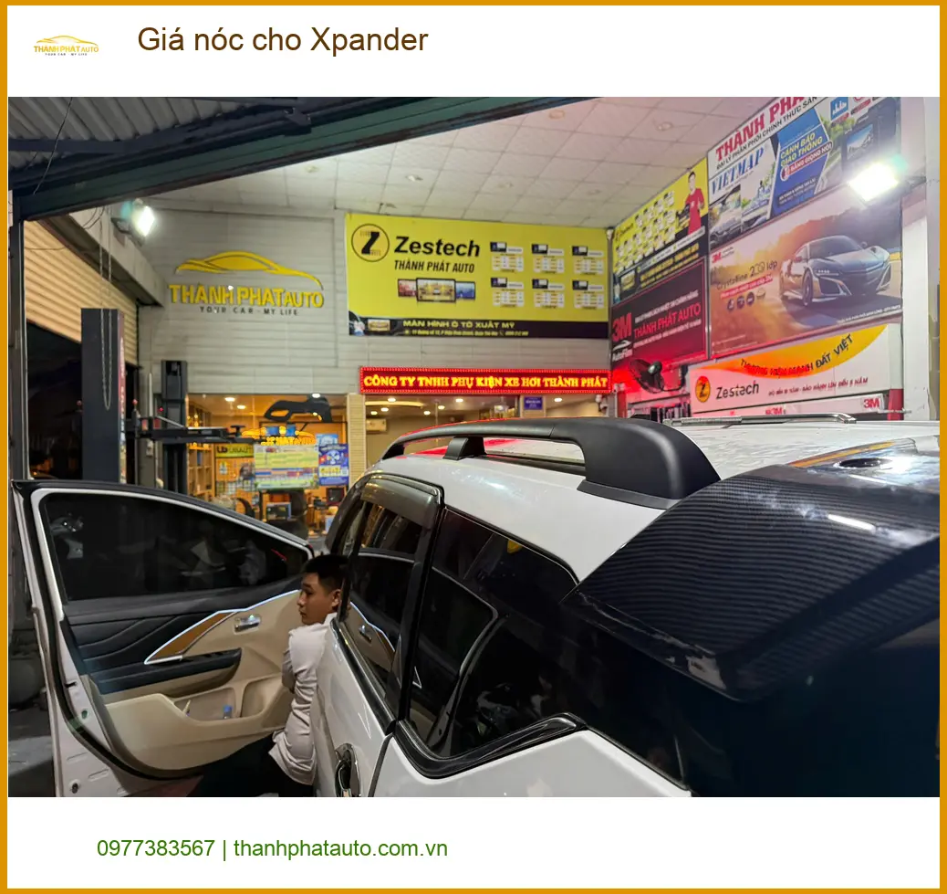 Chú Minh lắp giá nóc cho Mitsubishi Xpander để chở thêm đồ khi về quê tại Bình Chánh ảnh thực tế 3