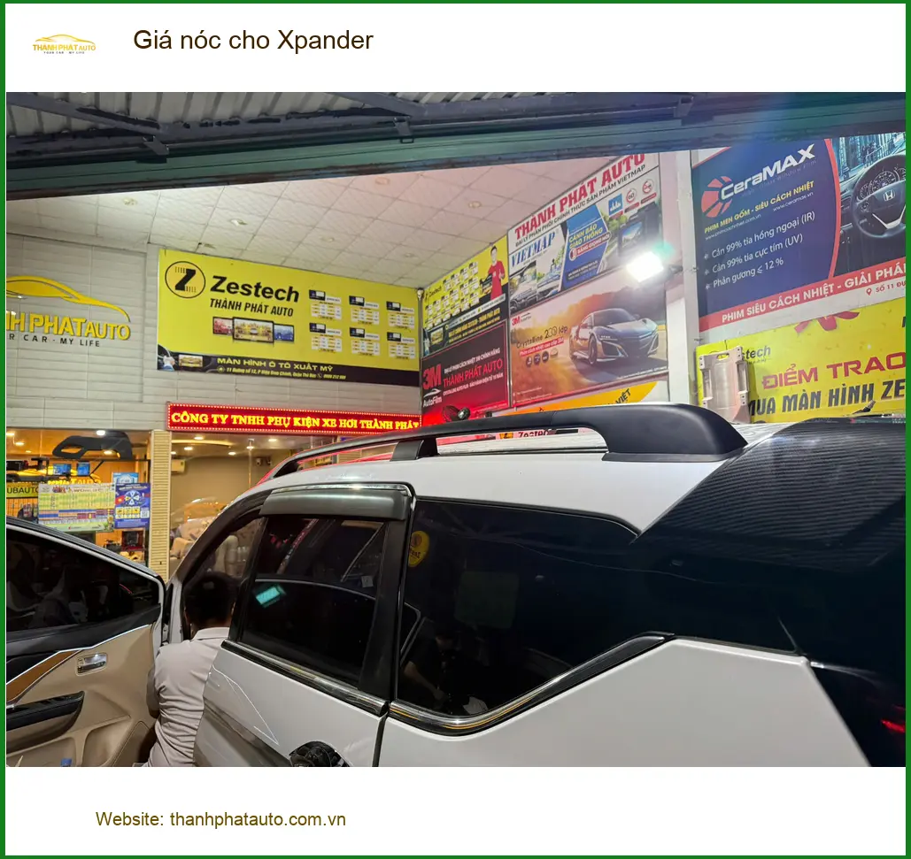 Chú Minh lắp giá nóc cho Mitsubishi Xpander để chở thêm đồ khi về quê tại Bình Chánh ảnh thực tế 4