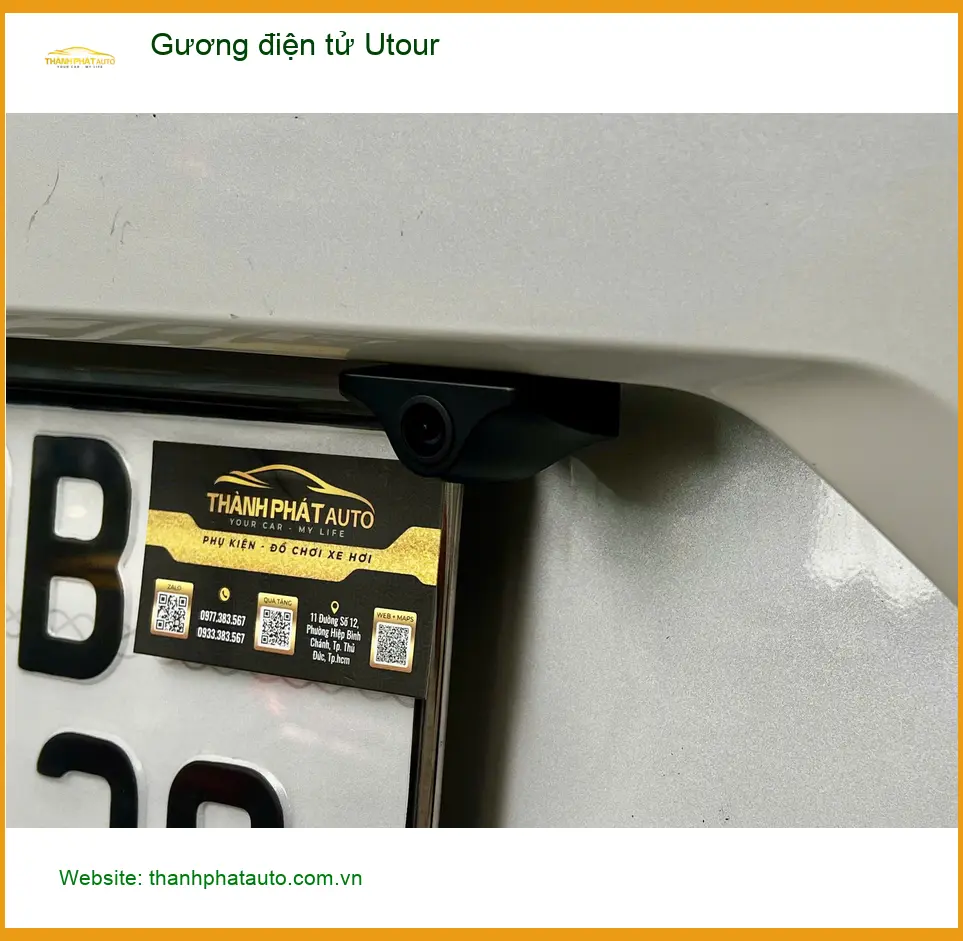 Anh Thiện lắp Gương điện tử Utour cho Mazda CX-5 tại Quận 8 tránh điểm mù ảnh thực tế 4