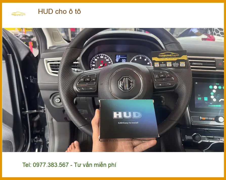 Anh Tùng lắp HUD cho ô tô Honda HR-V tại Bình Chánh để lái xe an toàn hơn ảnh thực tế 3