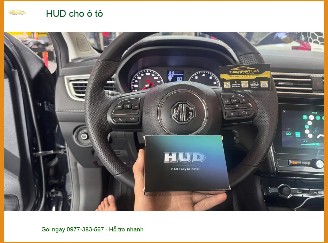 Chú Minh lắp HUD cho ô tô Hyundai Elantra tại Quận 2 uy tín, lái xe an toàn ảnh thực tế 2