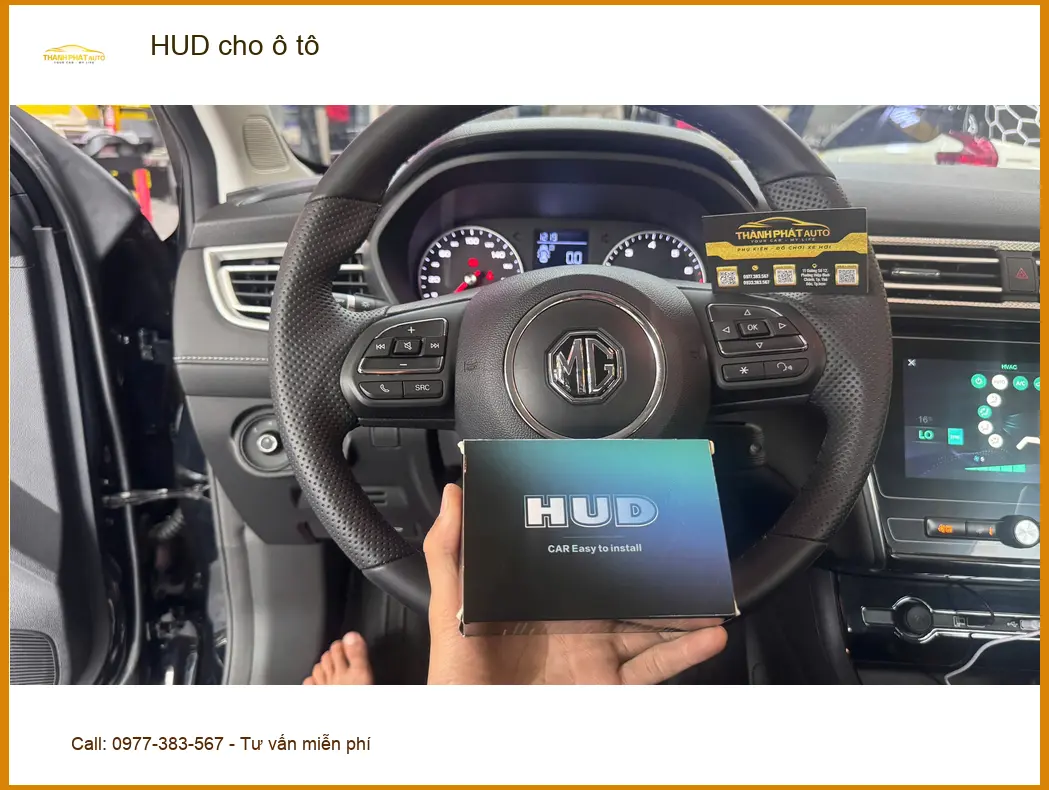 Anh Kiên lắp HUD cho Hyundai Accent tại Hóc Môn để hiển thị thông tin rõ ràng hơn ảnh thực tế 2