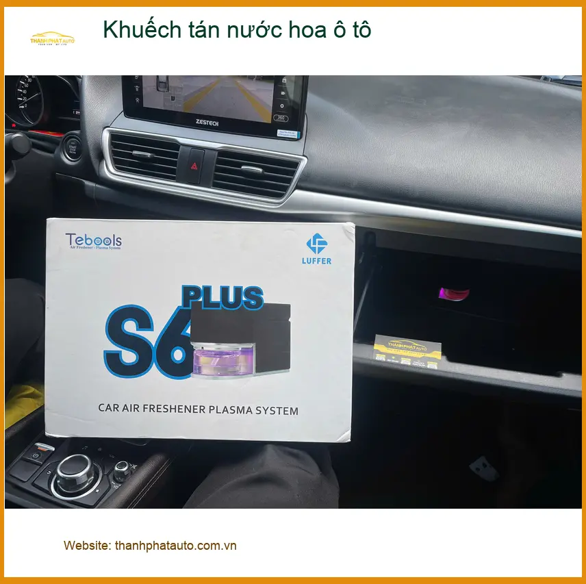 Chị Ánh lắp Khuếch tán nước hoa ô tô Suzuki XL7 ở Cần Giờ giúp xe thơm mát ảnh thực tế 3