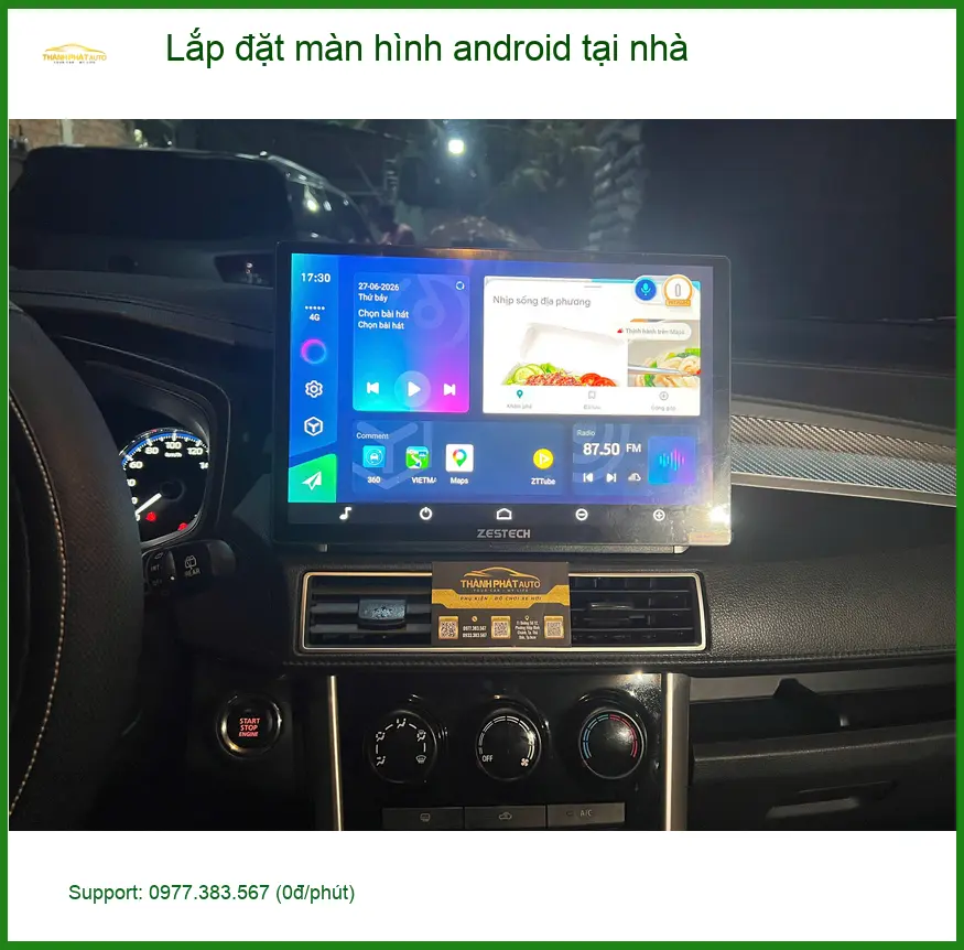 Anh Quang tại Cần Giờ lắp màn hình Android cho Hyundai Accent tận nhà ảnh thực tế 2