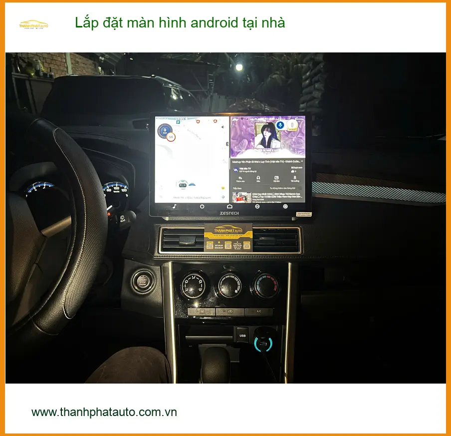 Anh Quang tại Cần Giờ lắp màn hình Android cho Hyundai Accent tận nhà ảnh thực tế 3