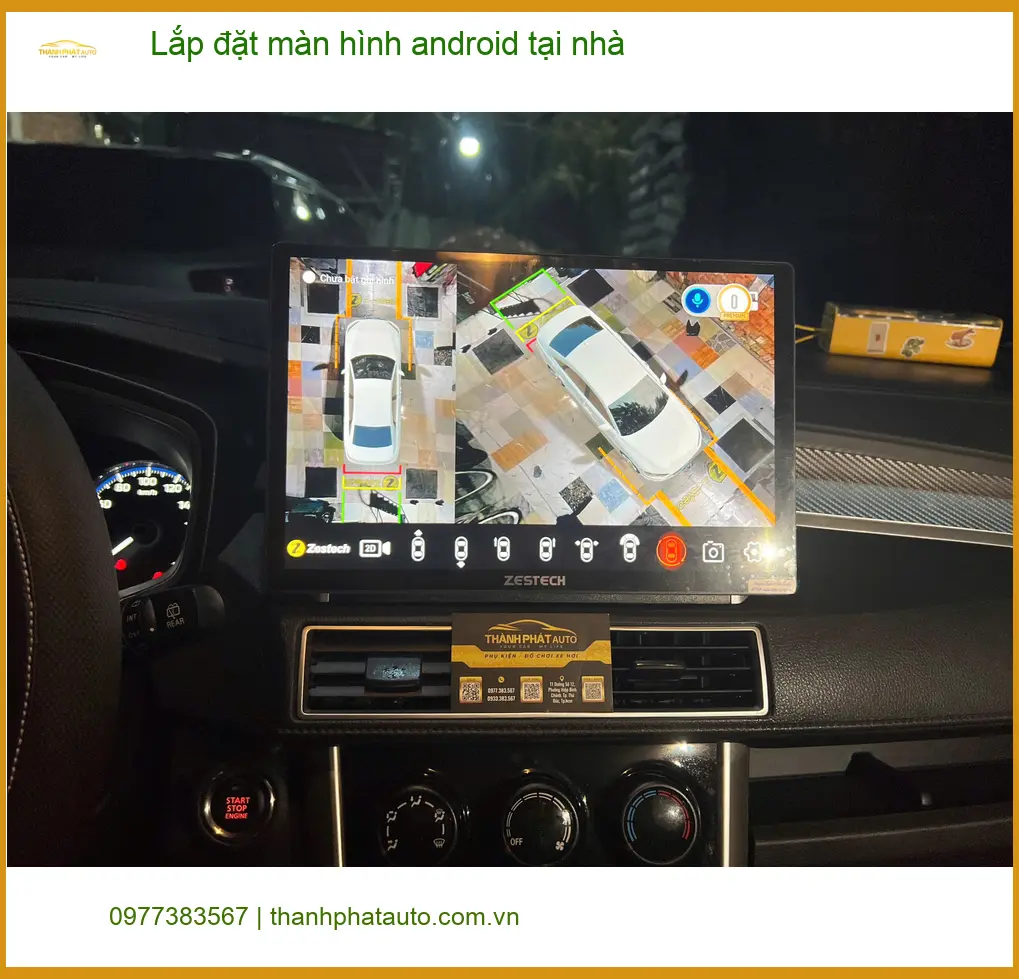 Anh Quang tại Cần Giờ lắp màn hình Android cho Hyundai Accent tận nhà ảnh thực tế 4