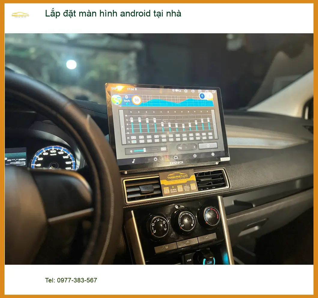 Anh Quang tại Cần Giờ lắp màn hình Android cho Hyundai Accent tận nhà ảnh thực tế 5