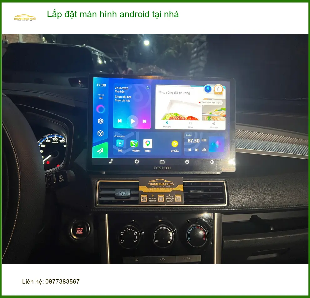 Anh Quang nâng cấp màn hình Android cho Honda CR-V tại nhà Quận 12 ảnh thực tế 2