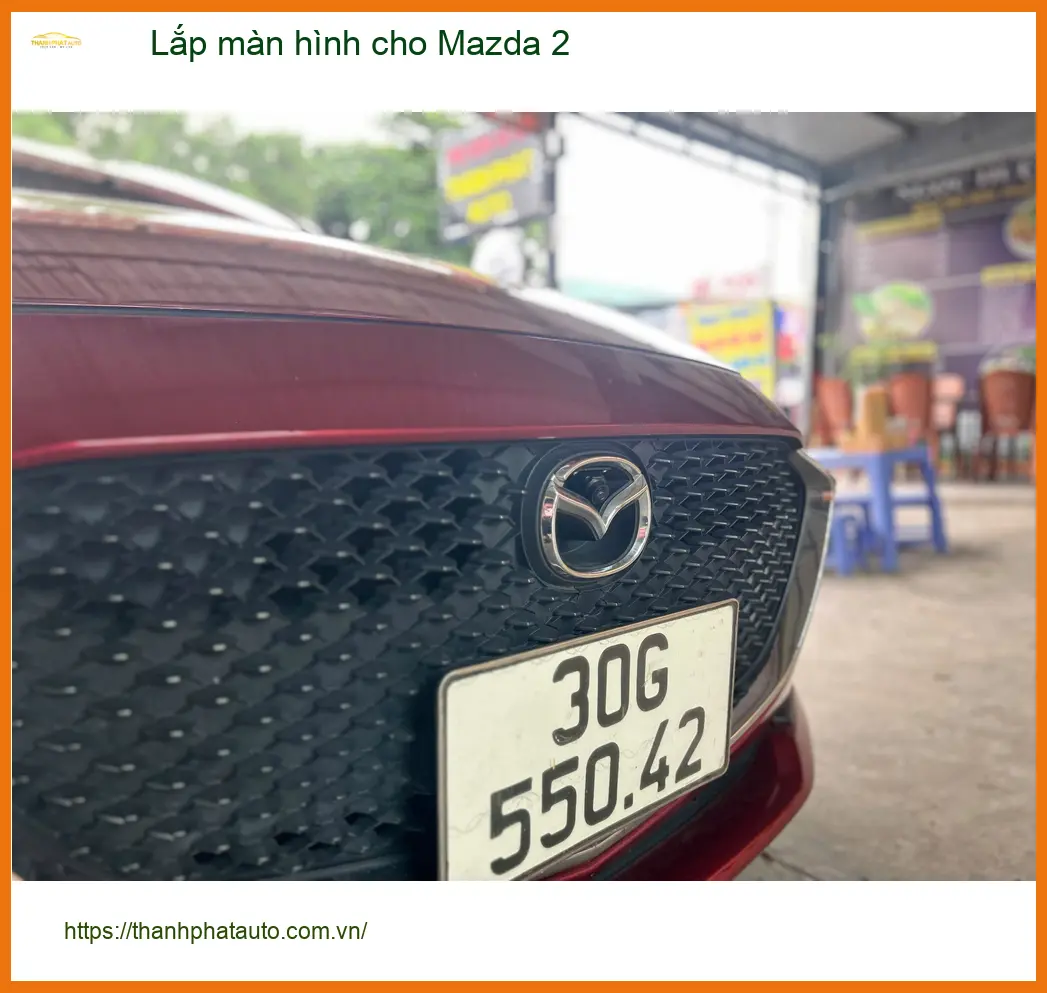 Chị Minh lắp màn hình Android cho Mazda 2 tại Quận 2 để tiện đường đi làm ảnh thực tế 5
