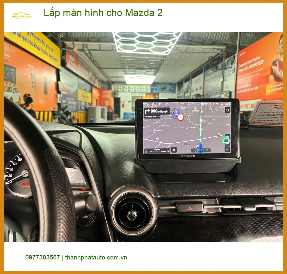 Chị Thảo lắp màn hình Android cho Mazda 2 tại Quận Phú Nhuận để nâng tầm trải nghiệm lái ảnh thực tế 4