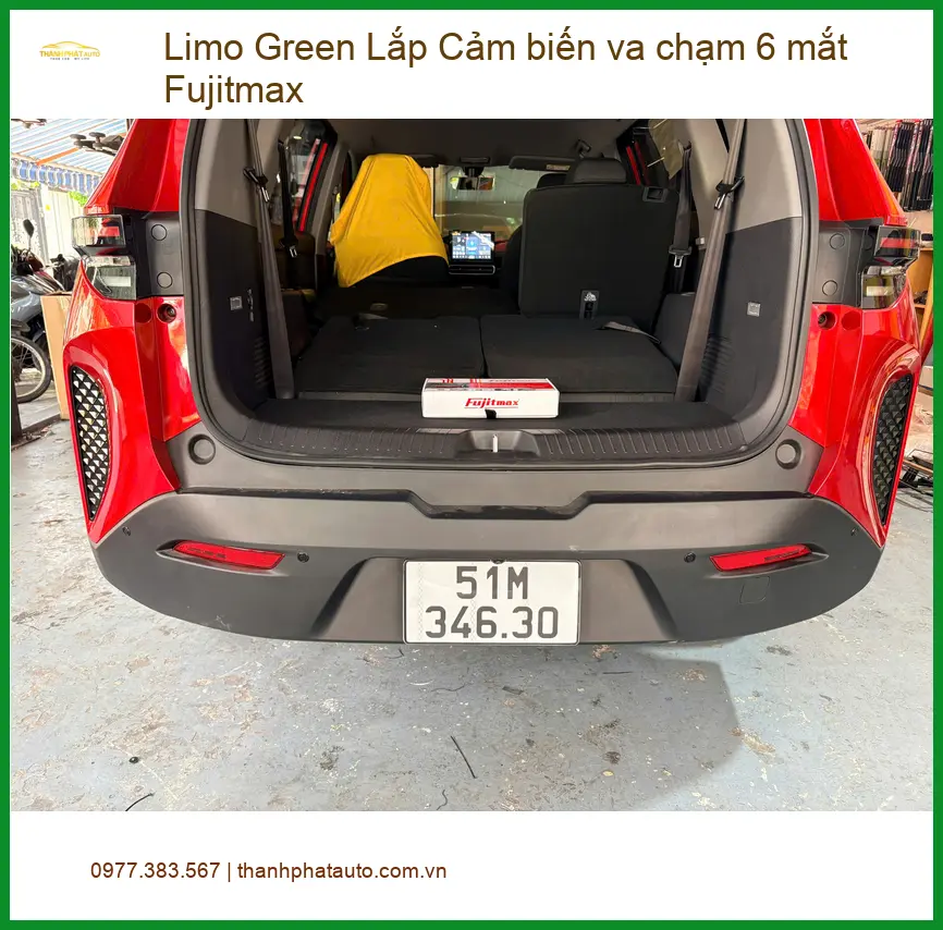 Chị Diệp lắp Cảm biến va chạm 6 mắt Fujitmax cho Ford Everest Q5 ảnh thực tế 2