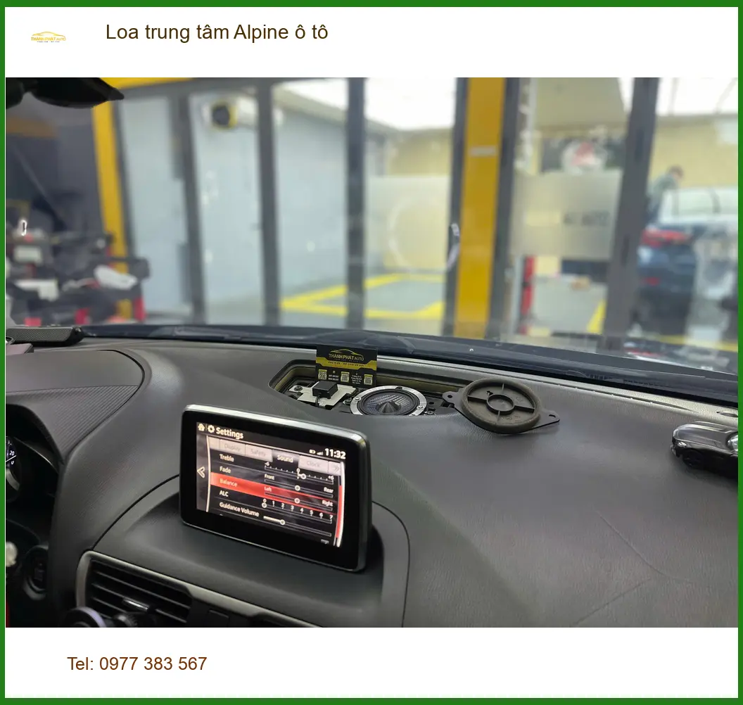 Anh Đức Thịnh lắp loa trung tâm Alpine ô tô Hyundai Santa Fe tại Quận 1 ảnh thực tế 5