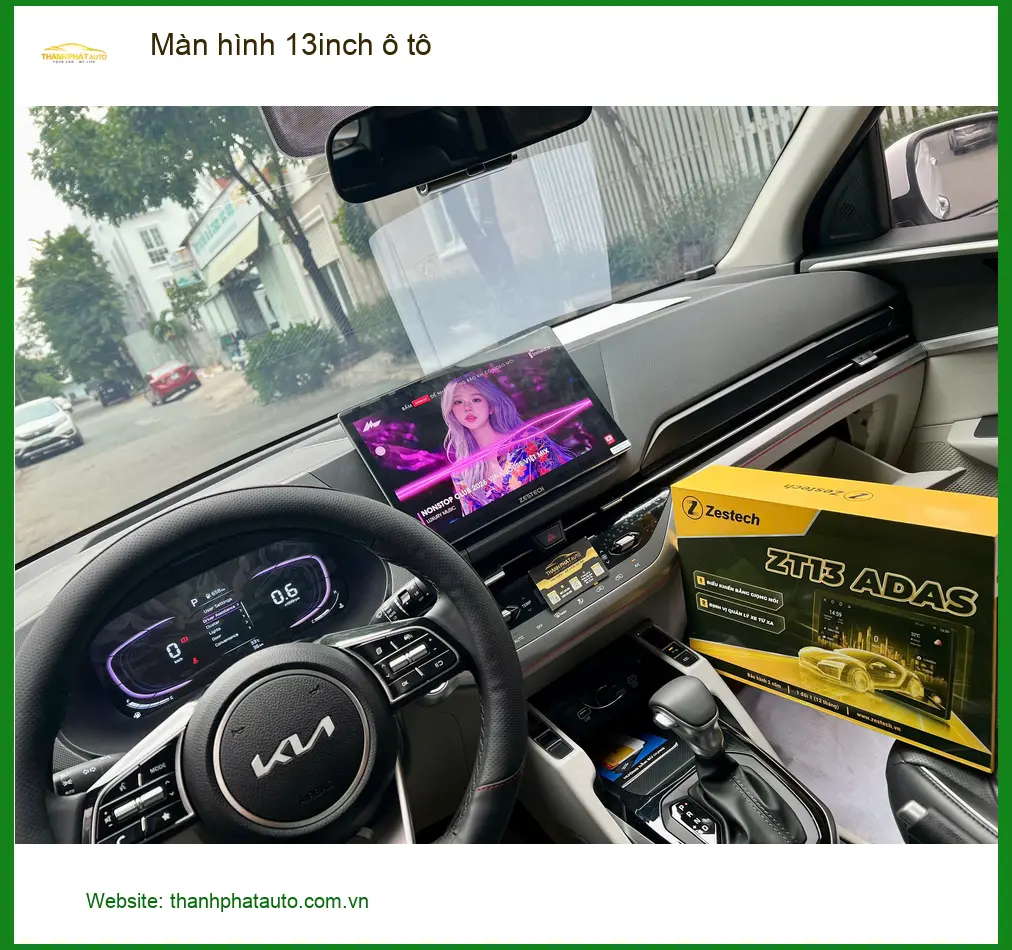 Chú Tấn lắp màn hình 13inch ô tô Subaru Forester tại Cần Giờ