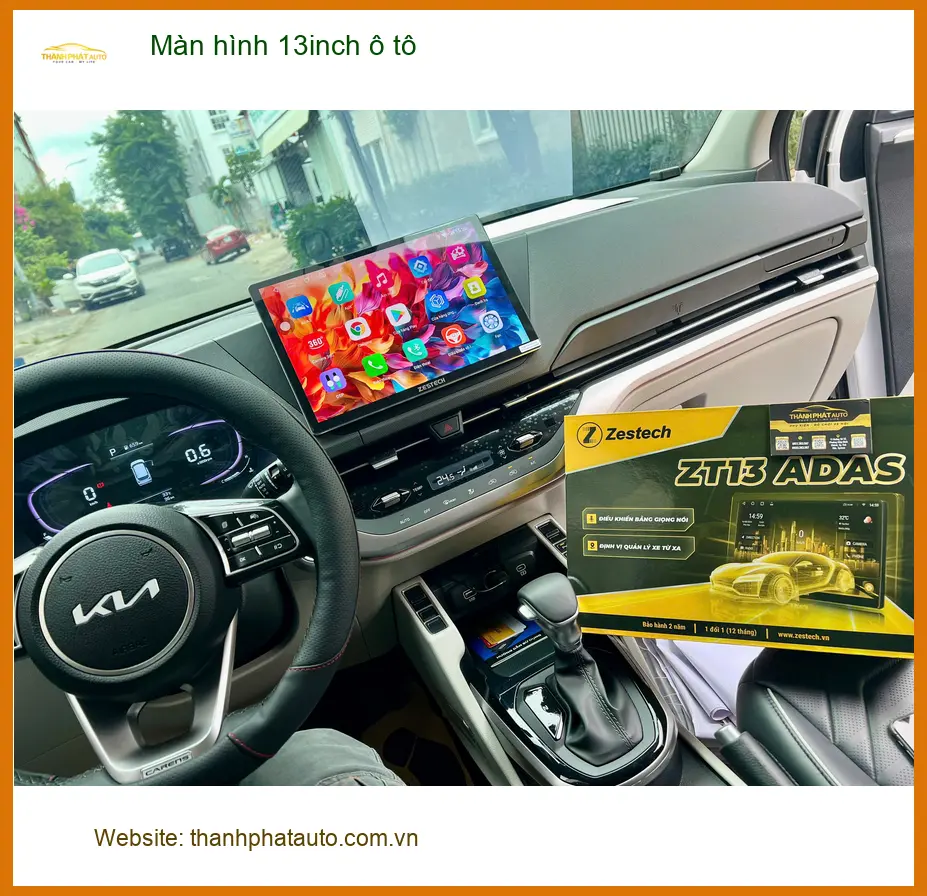 Chú Tấn lắp màn hình 13inch ô tô Subaru Forester tại Cần Giờ ảnh thực tế 2