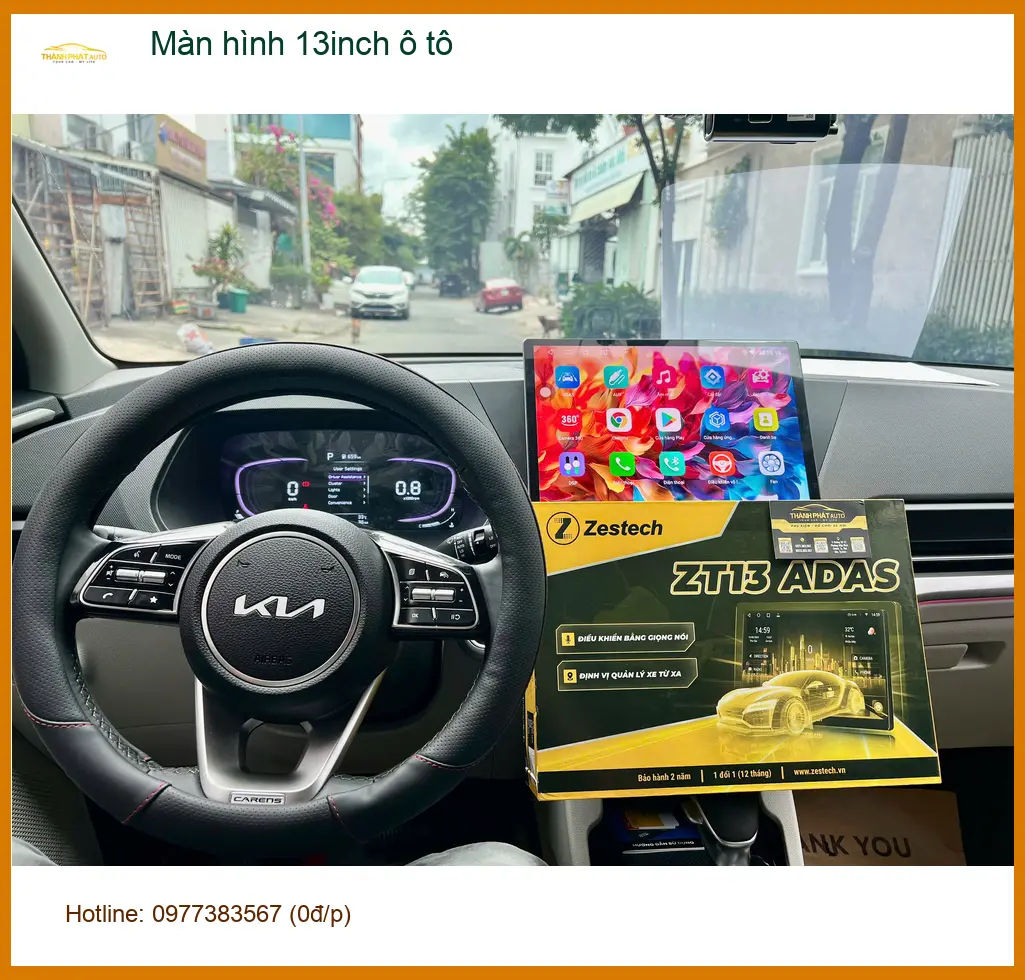 Chú Tấn lắp màn hình 13inch ô tô Subaru Forester tại Cần Giờ ảnh thực tế 4