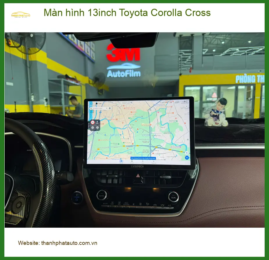 Anh Minh nâng cấp màn hình 13inch Toyota Corolla Cross tại Quận 1 để giải trí tốt hơn ảnh thực tế 3