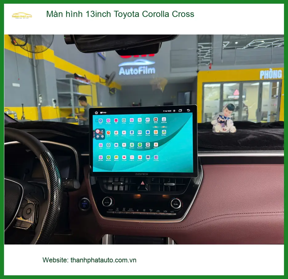 Anh Minh nâng cấp màn hình 13inch Toyota Corolla Cross tại Quận 1 để giải trí tốt hơn ảnh thực tế 5