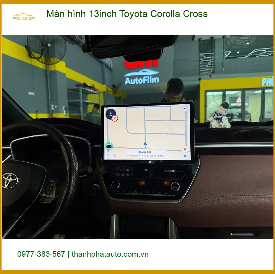 Anh Duy nâng cấp màn hình 13inch cho Toyota Corolla Cross ở Củ Chi để nhìn rõ hơn ảnh thực tế 3