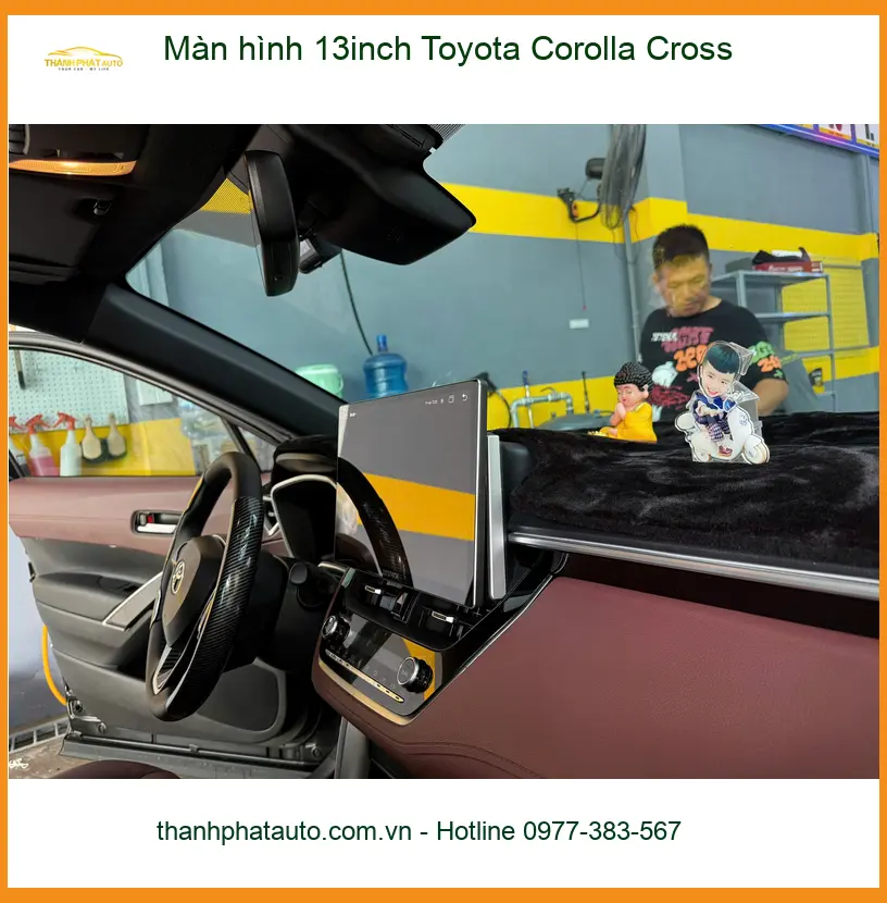 Anh Duy nâng cấp màn hình 13inch cho Toyota Corolla Cross ở Củ Chi để nhìn rõ hơn ảnh thực tế 4
