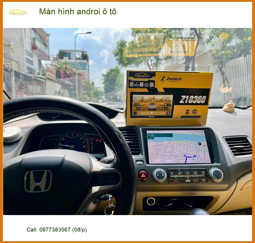 Anh Vinh lắp màn hình Android ô tô cho Honda CRV tại Quận 6 vì màn hình zin đã lạc hậu