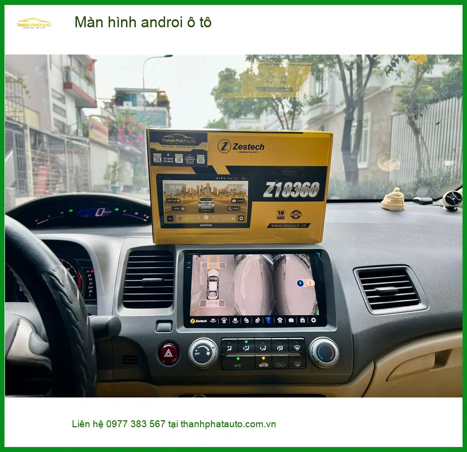 Anh Vinh lắp màn hình Android ô tô cho Honda CRV tại Quận 6 vì màn hình zin đã lạc hậu ảnh thực tế 4