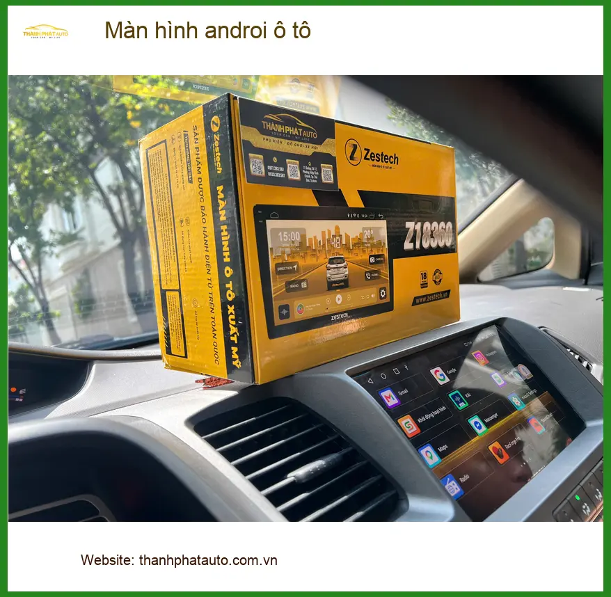 Anh Hoàng Anh lắp màn hình Android ô tô tại Quận 4 cho Hyundai Santa Fe ảnh thực tế 4