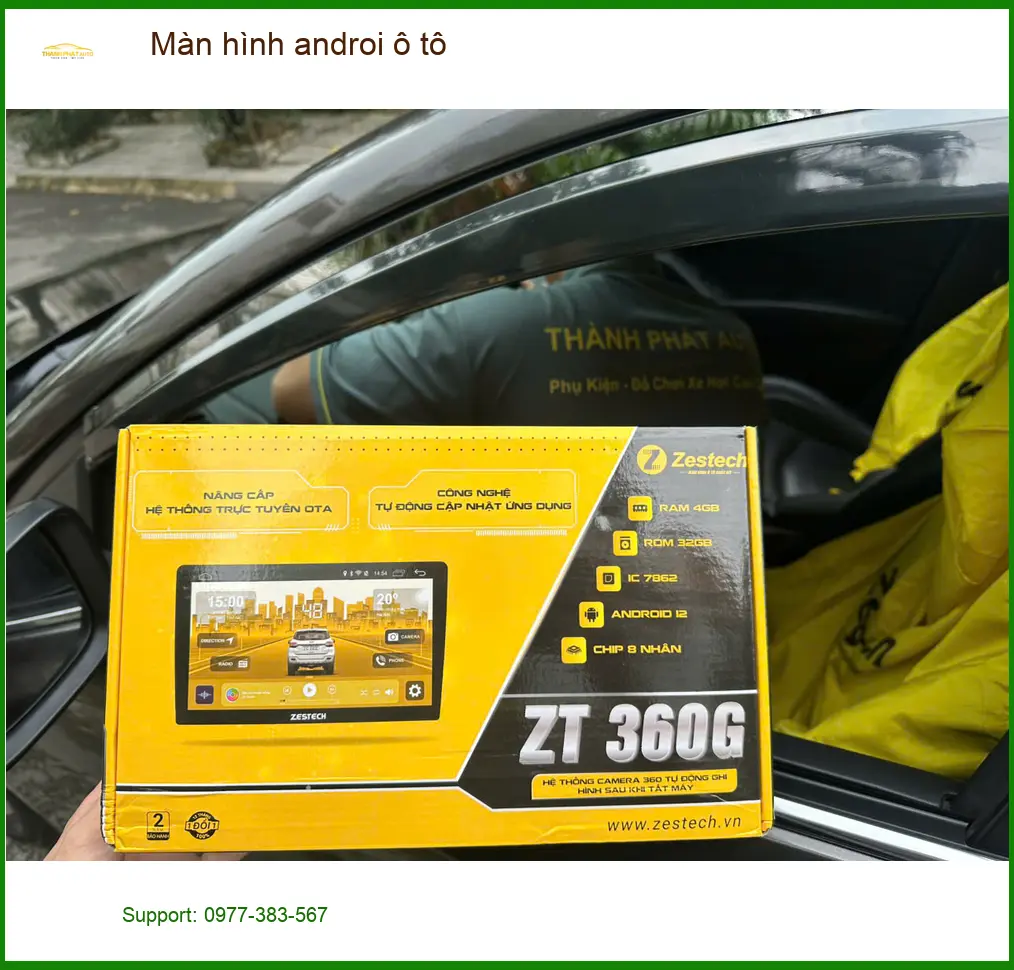 Anh Sơn lắp màn hình Android ô tô Kia Sorento tại Quận 8 để xem YouTube ảnh thực tế 2
