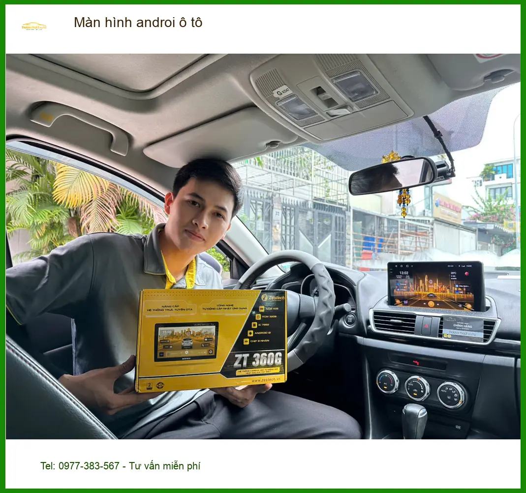 Chị Thảo lắp Màn hình Android ô tô cho Hyundai Accent tại Quận 9 để nâng tầm tiện ích