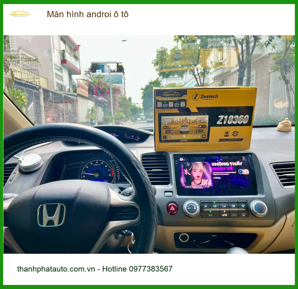 Chị Thảo lắp màn hình Android ô tô Hyundai Accent Quận 7 ảnh thực tế 3
