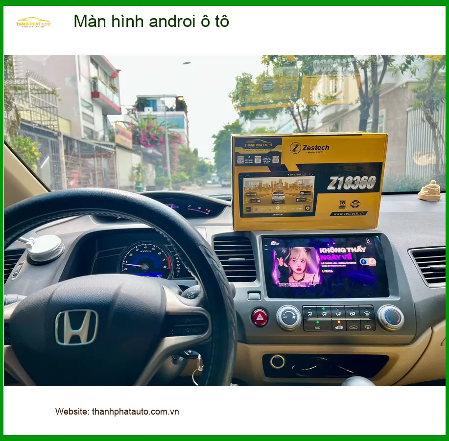 Chú Tấn lắp màn hình androi ô tô Mitsubishi Attrage ở Quận Thủ Đức vì màn zin chậm.