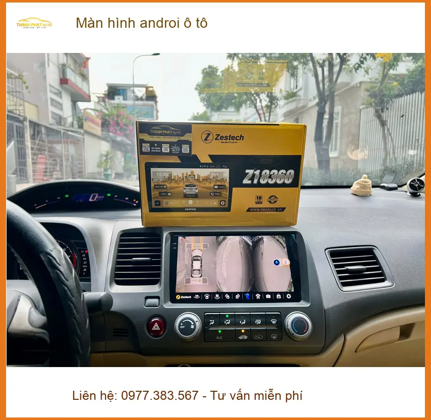 Chú Tấn lắp màn hình androi ô tô Mitsubishi Attrage ở Quận Thủ Đức vì màn zin chậm. ảnh thực tế 2
