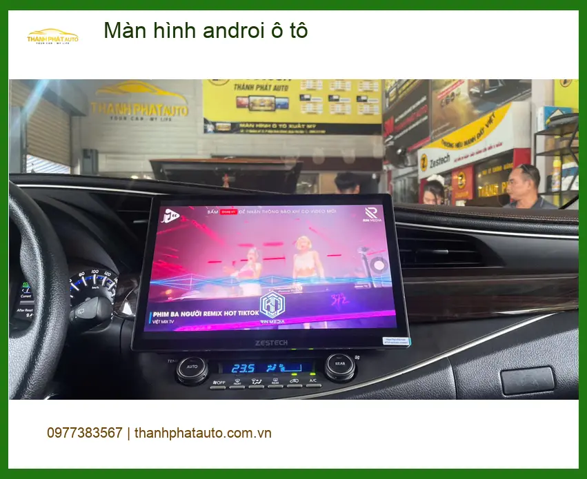 Anh Khải lắp màn hình Android ô tô cho VinFast Lux A tại Quận 12 ảnh thực tế 2