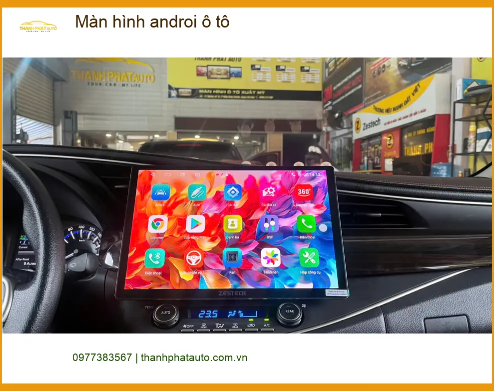 Anh Khải lắp màn hình Android ô tô cho VinFast Lux A tại Quận 12 ảnh thực tế 3