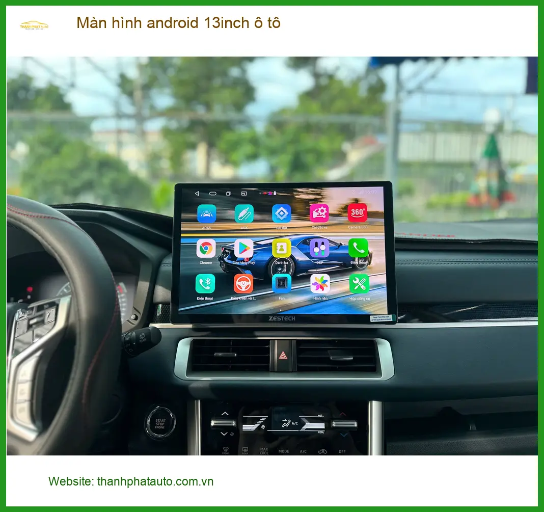 Chú Minh Lắp Màn Hình Android 13inch Ô Tô Hyundai Santa Fe Quận Tân Phú ảnh thực tế 3