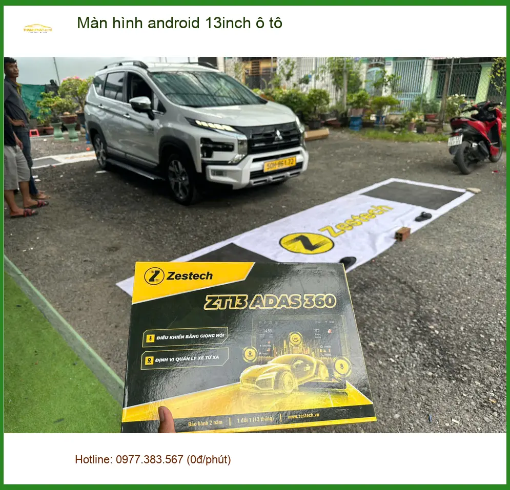 Chị Thảo nâng cấp màn hình android 13inch cho Honda CRV tại Quận Tân Bình
