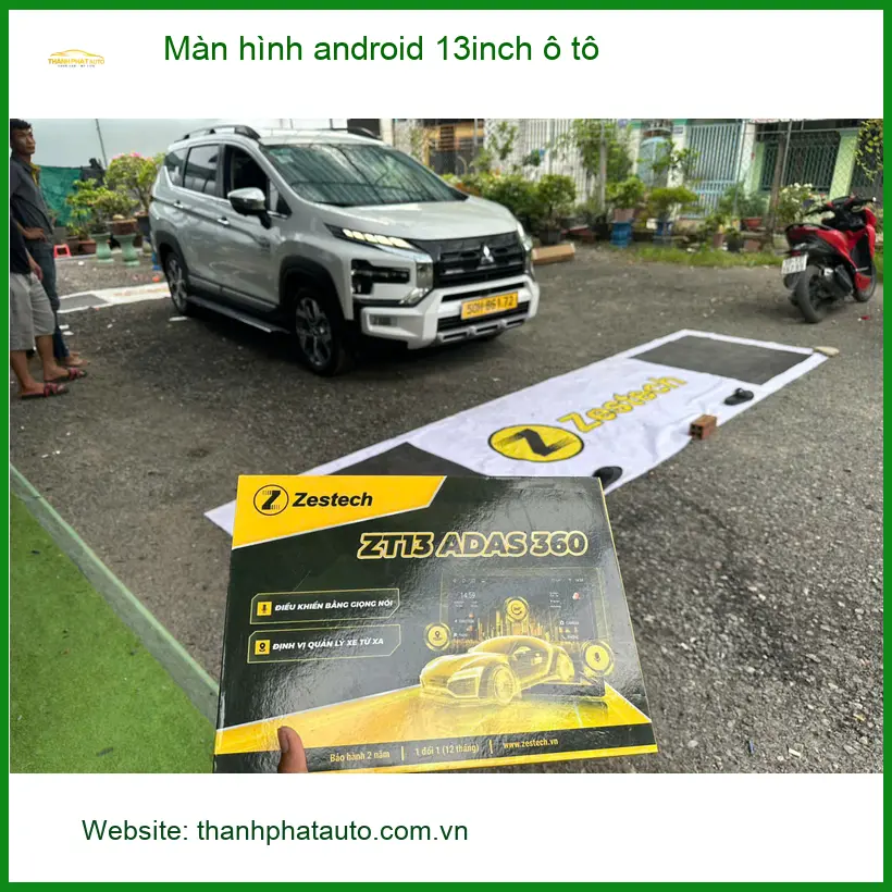 Chị Hương nâng cấp màn hình Android 13 inch cho xe Kia K3 tại Quận 11 ảnh thực tế 2