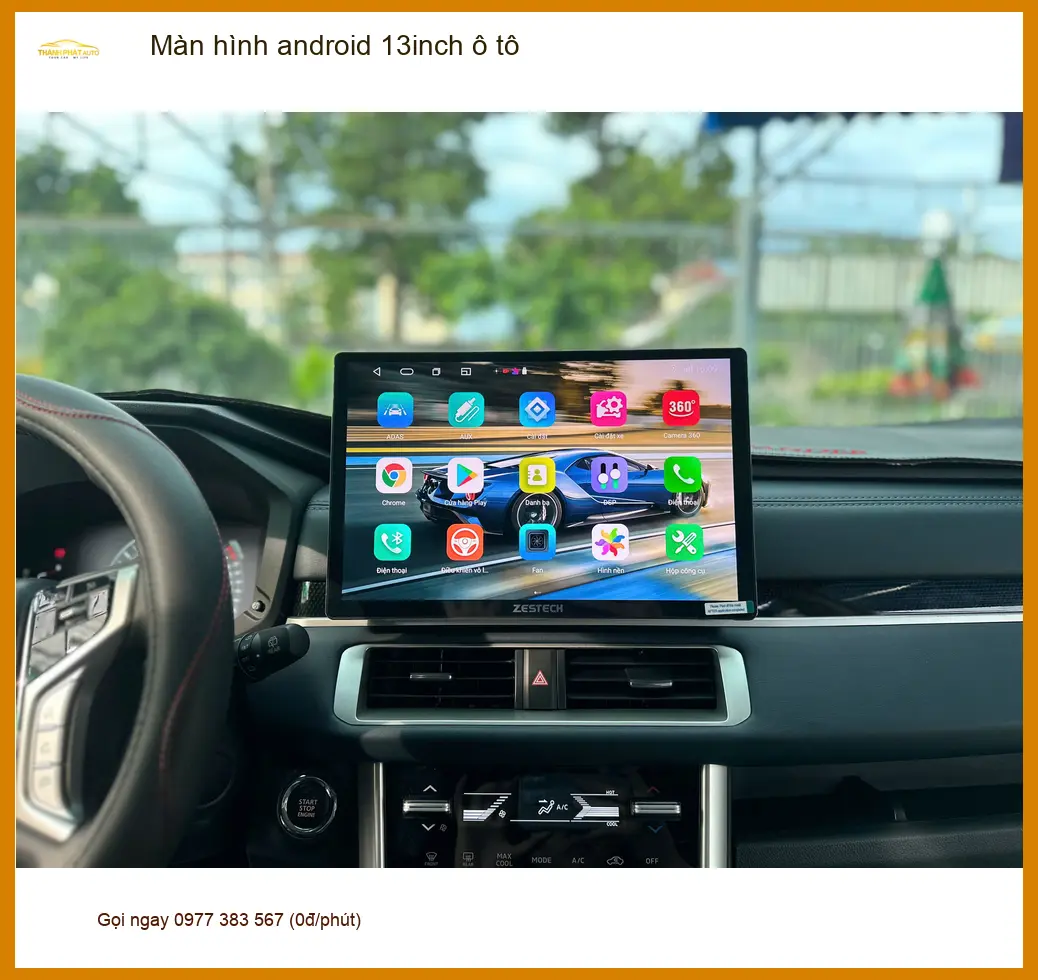 Chú Thanh lắp màn hình Android 13inch ô tô Kia Sorento tại Hóc Môn vì màn zin quá nhỏ