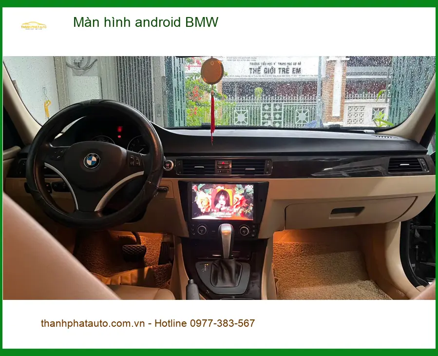 Trung tâm lắp màn hình Android BMW chính hãng cho Bác Tùng lái 3 Series tại Củ Chi ảnh thực tế 2