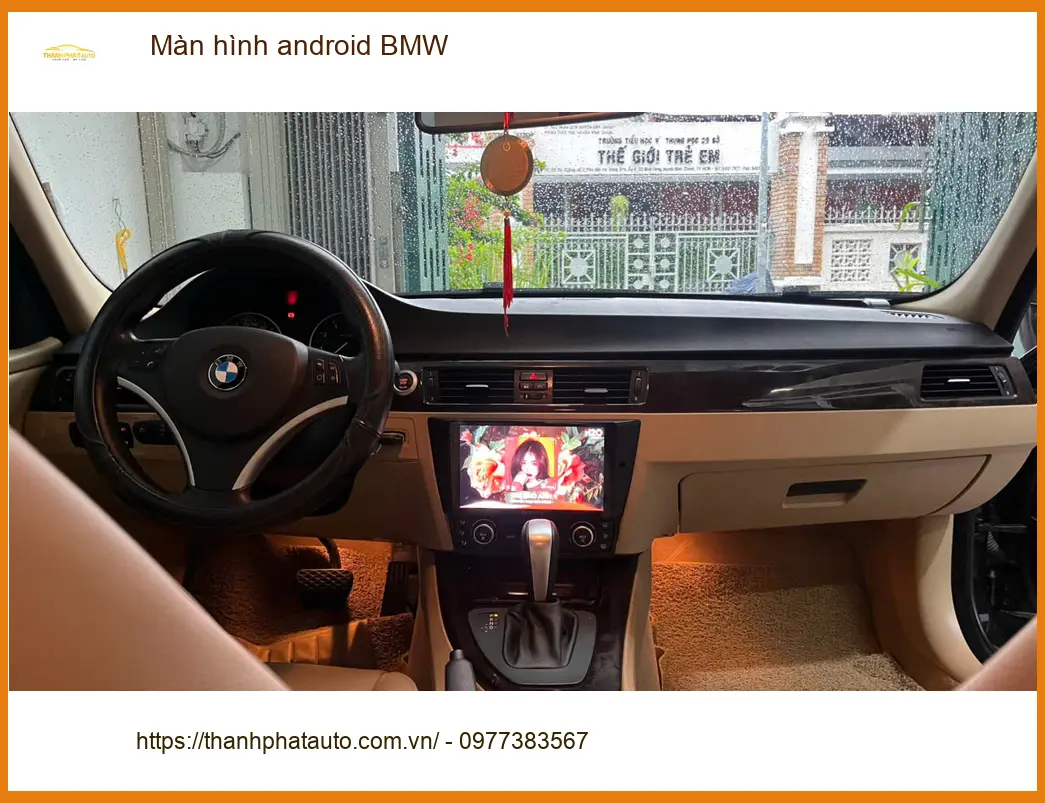 Trung tâm lắp màn hình Android BMW chính hãng cho Bác Tùng lái 3 Series tại Củ Chi ảnh thực tế 4