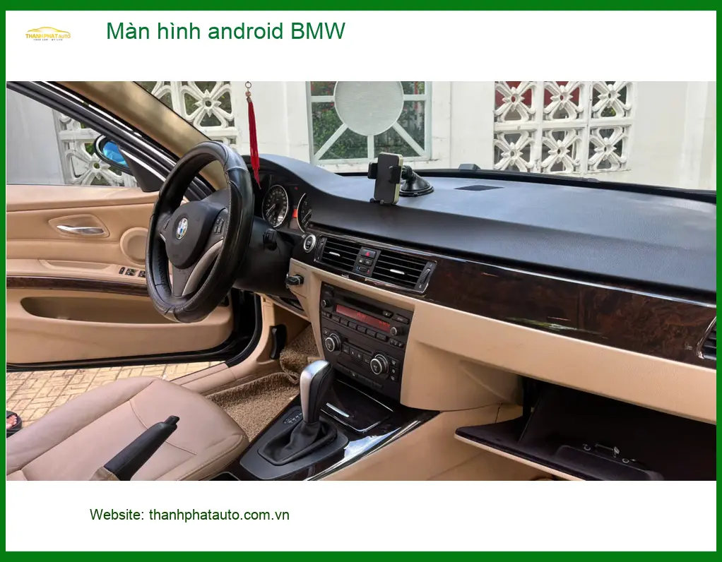 Chị Thảo lắp màn hình Android BMW X5 tại Quận 2 để tiện dẫn đường và giải trí trên xe ảnh thực tế 2