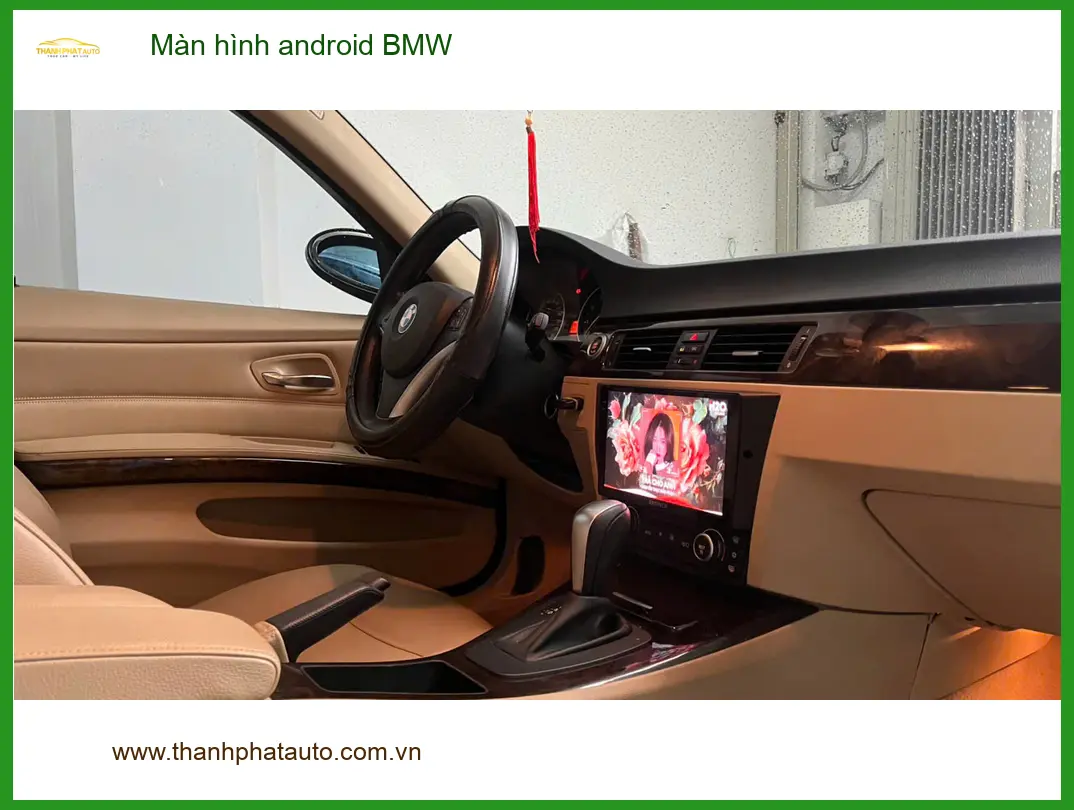 Chị Thảo lắp màn hình Android BMW X5 tại Quận 2 để tiện dẫn đường và giải trí trên xe ảnh thực tế 5