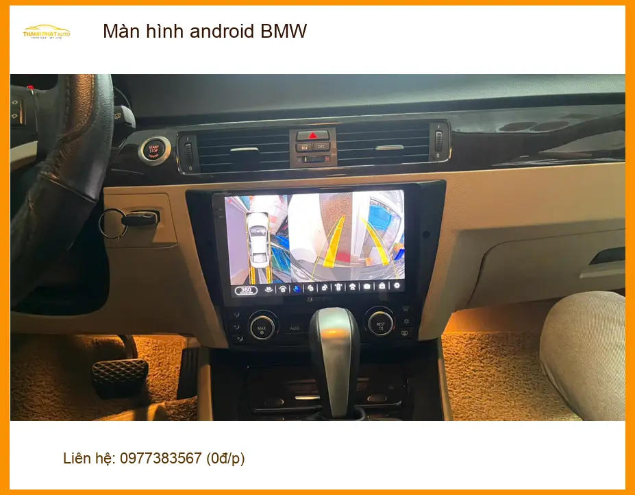 Anh Quang lắp màn hình android BMW 3 Series tại Quận Gò Vấp ảnh thực tế 4