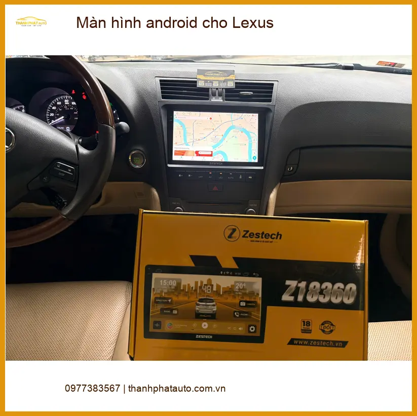 Anh Trọng nâng cấp màn hình android cho Lexus RX350 tại Hóc Môn để có nhiều tính năng hơn ảnh thực tế 2
